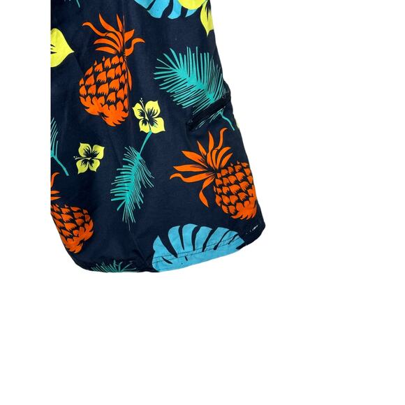 US Polo Assn Navy Blue Tropical Lined Swim Trunks Men's Size Medium - Picture 3 of 7